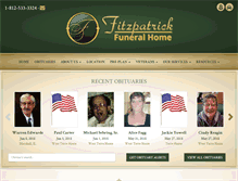 Tablet Screenshot of fitzpatrick-funeralhome.com